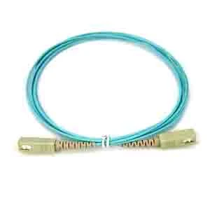 SC UPC ל-SC UPC Simplex או Duplex 2.0mm PVC או LSZH 10G OM3 Multimode Fiber Optic Patchcord